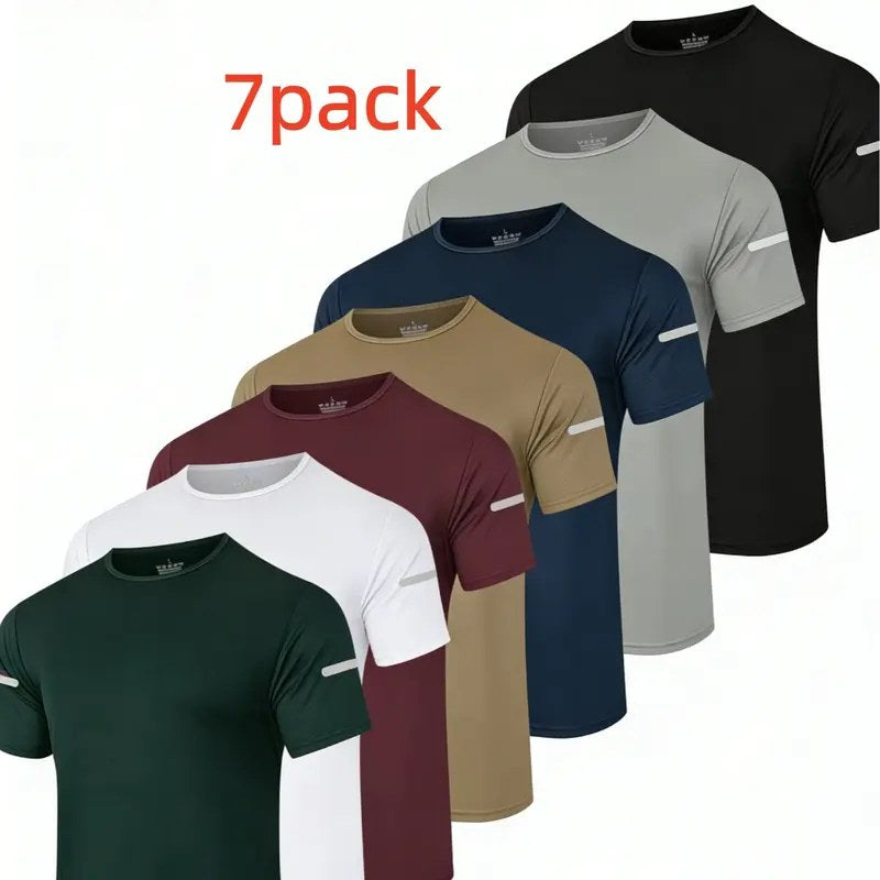 Lippsie Lot de 7 T-shirts de Sport Réfléchissants