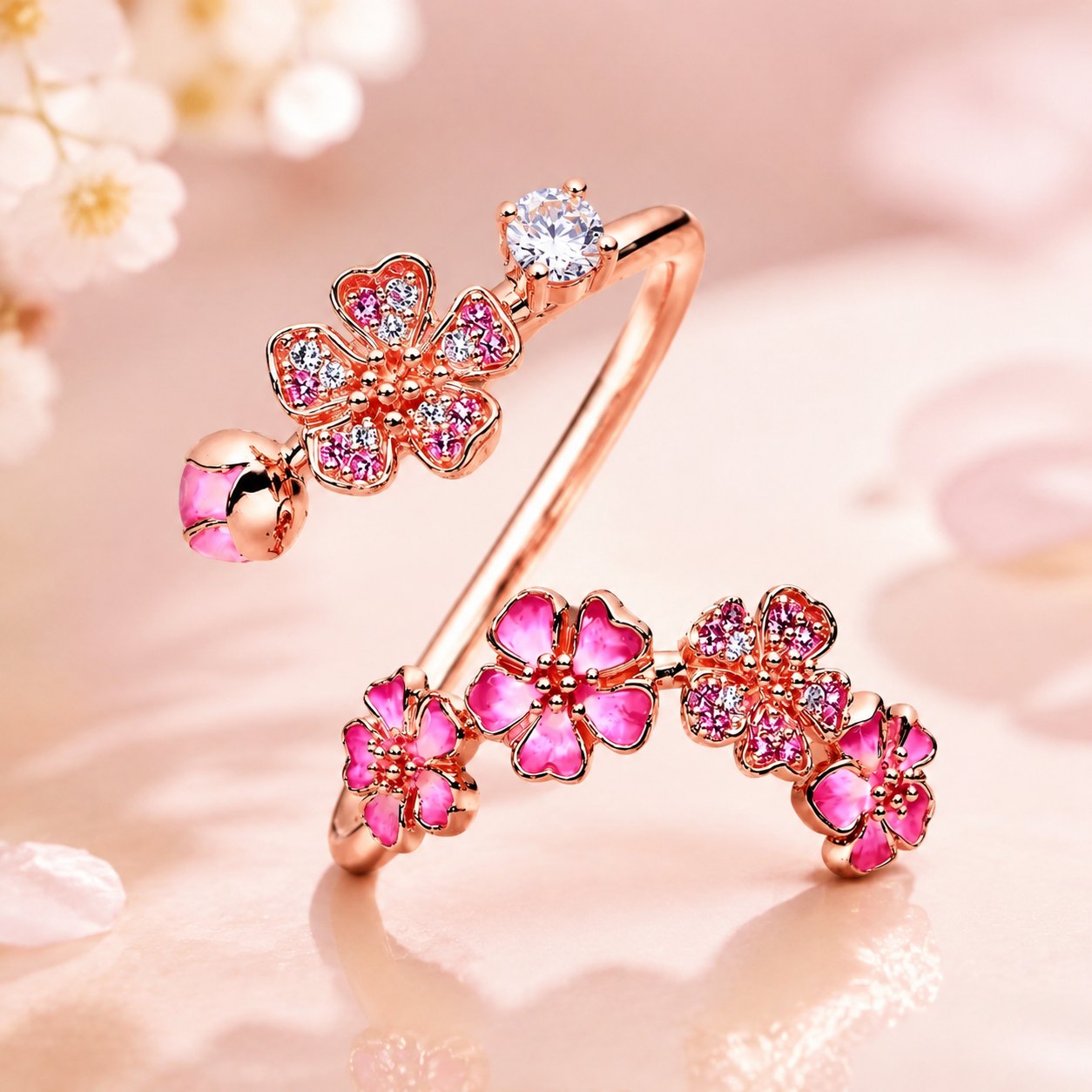 Peach Blossom Ring