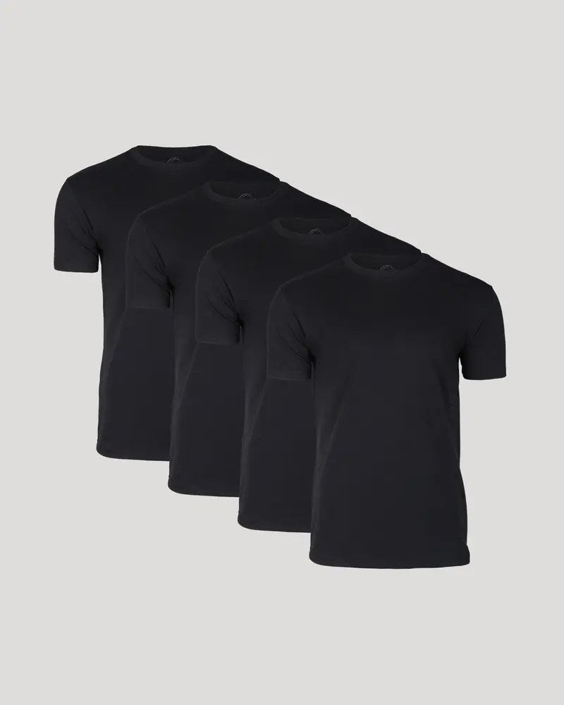 Lippsie Lot de 4 T-shirts Col Rond