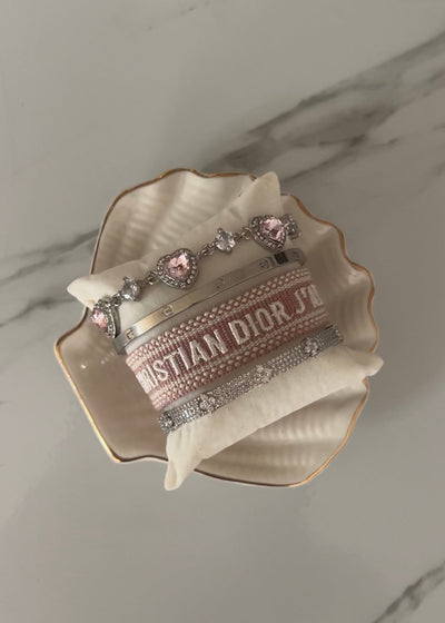 Stack Silver & Pink