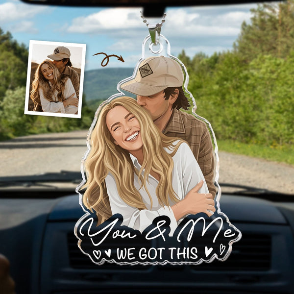 Custom Faceless Portrait Car Ornament