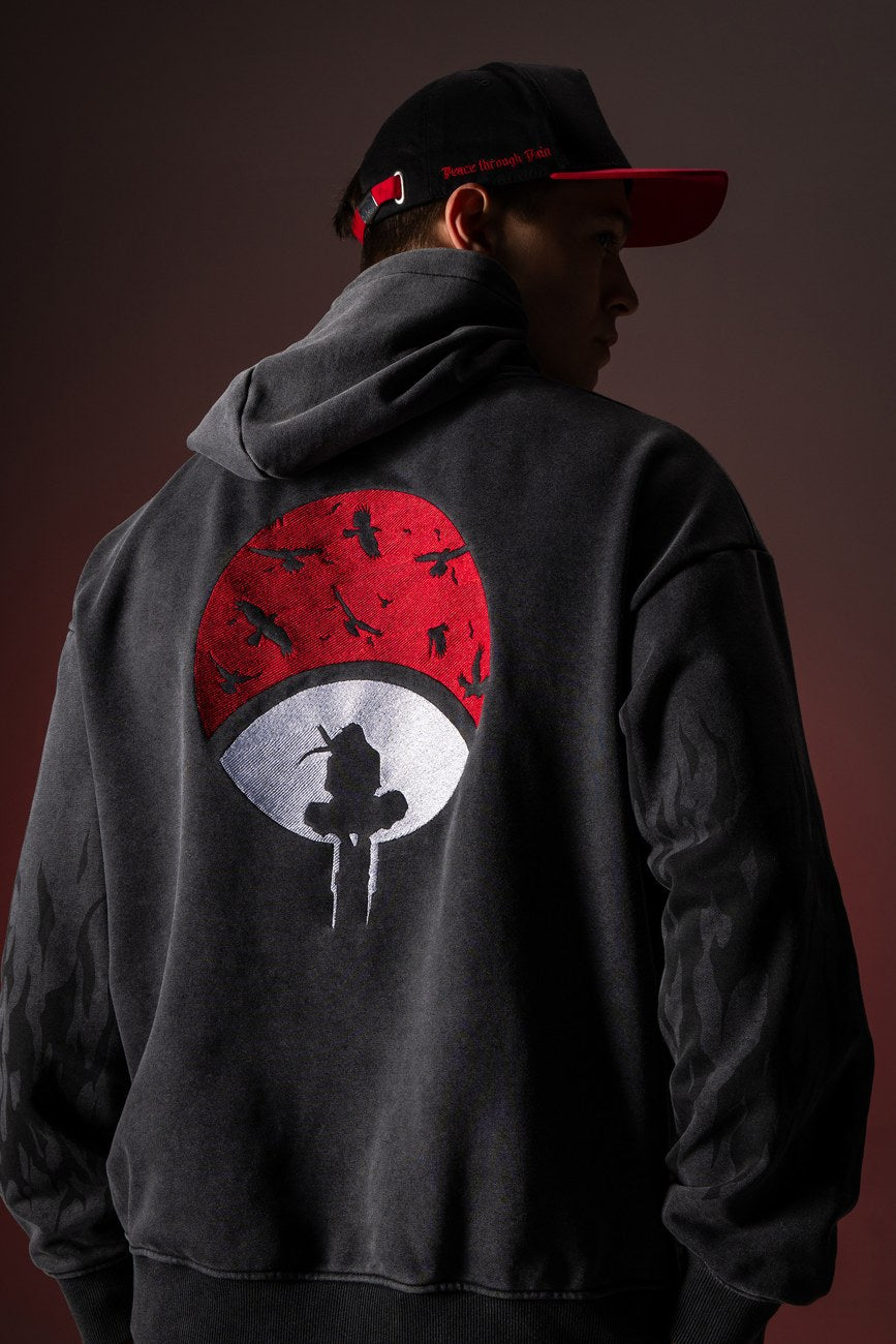 Back embroidery of the Rogue Assassin hoodie
