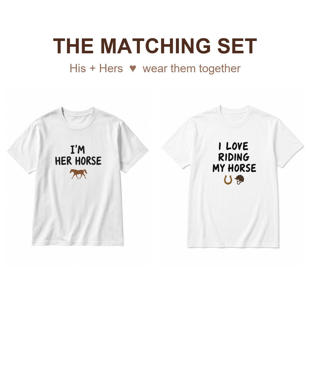 Her Horse Couple Tees